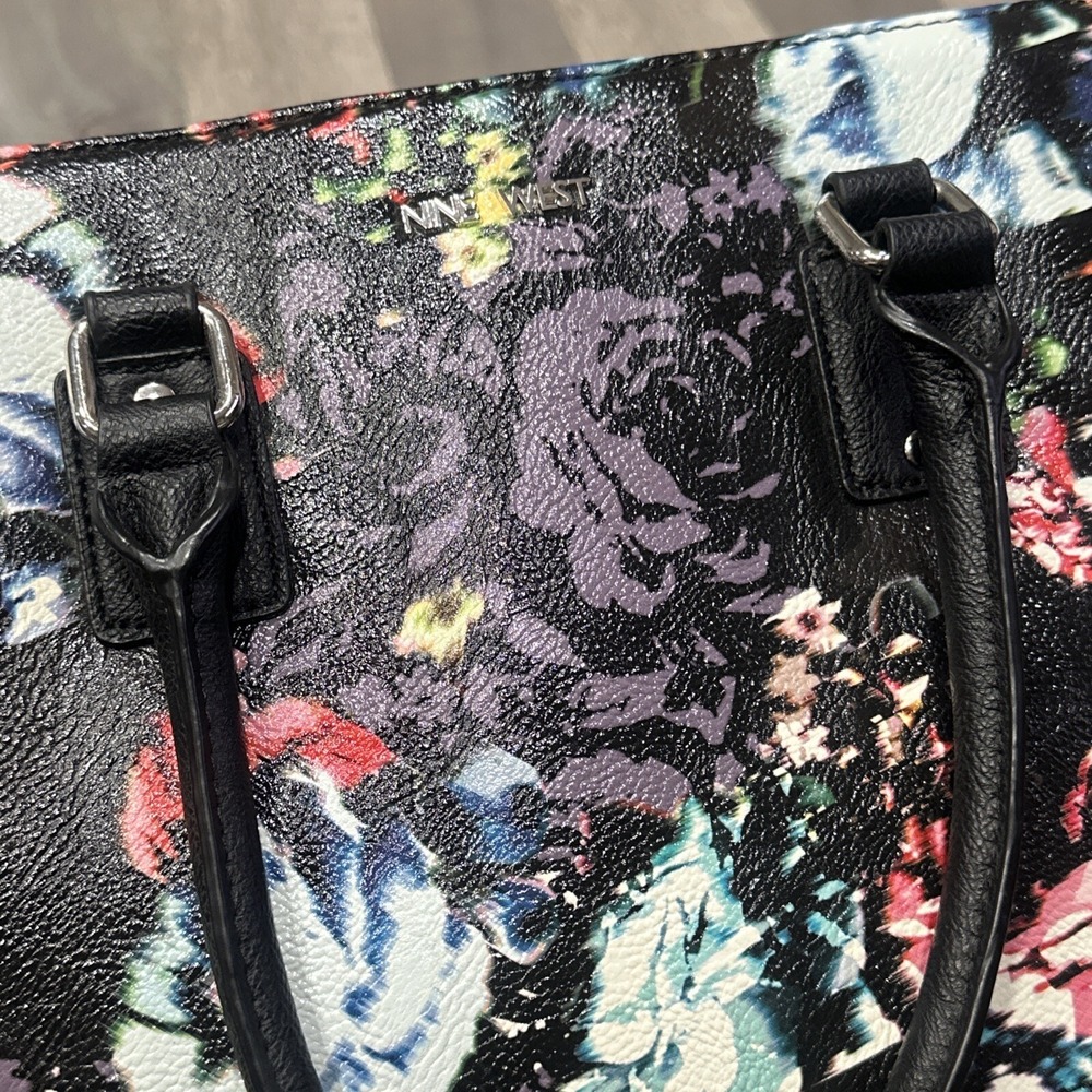 Nine West Women's Handbag Crossbody Shoulder Strap Floral Purse Bag (10x12 inch) - Picture 3 of 16